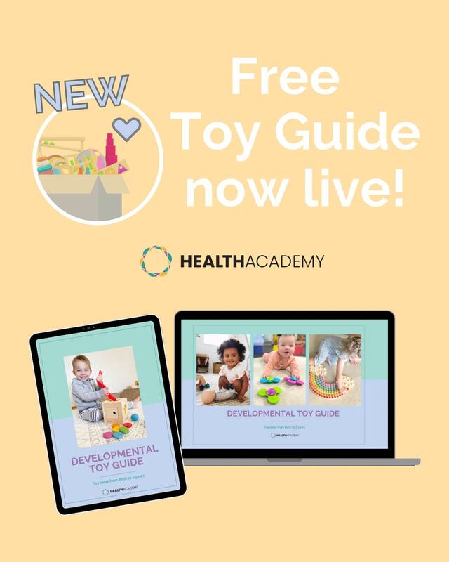 Health Academy Developmental Toy Guide: 0-3 YRs